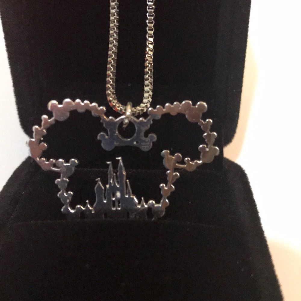 Mickey Mouse handmade sterling silver necklace